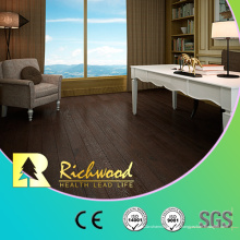 Piso laminado de madera de absorción de sonido del roble de 12.3mm HDF Roble-acanalado